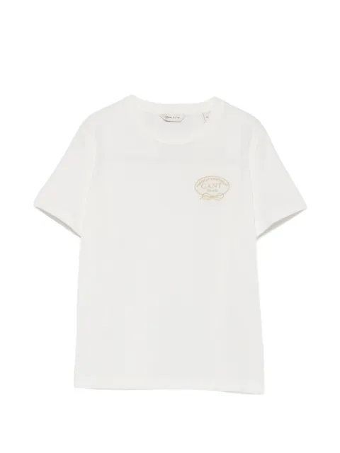 Gant Camiseta com logo bordado