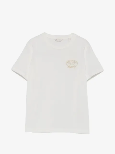 Gant logo-embroidered T-shirt