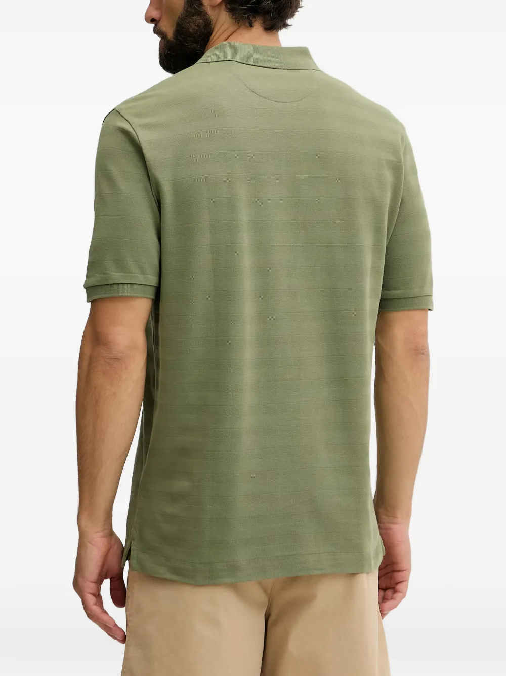 Gant Gestreept poloshirt Groen