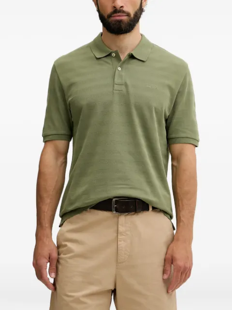 Gant striped short-sleeve polo shirt