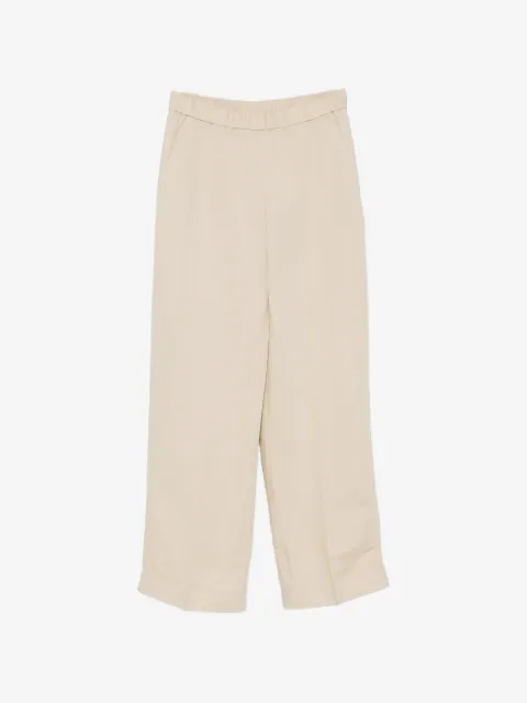 Gant elasticated-waistband straight-leg trousers