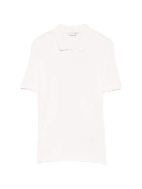 Gant top tipo polo tejido de canalé con logo bordado
