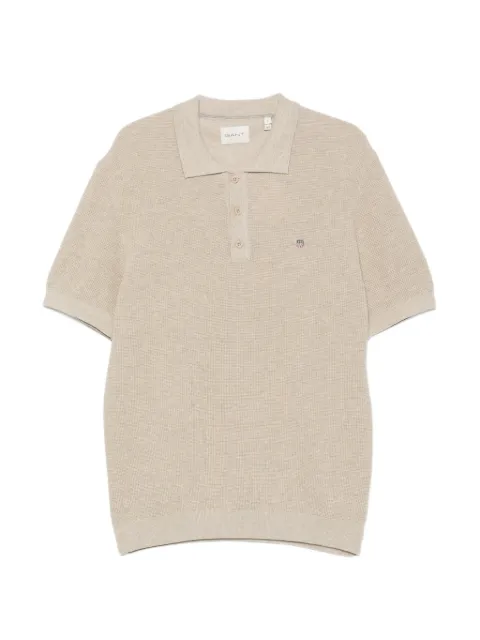 Gant logo-embroidered polo shirt