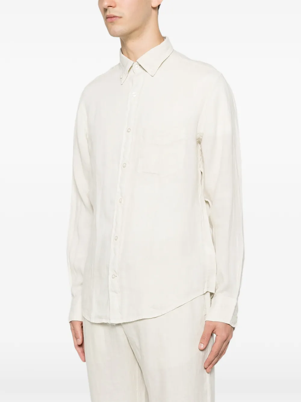 Gant Button-down overhemd met borstzak Beige
