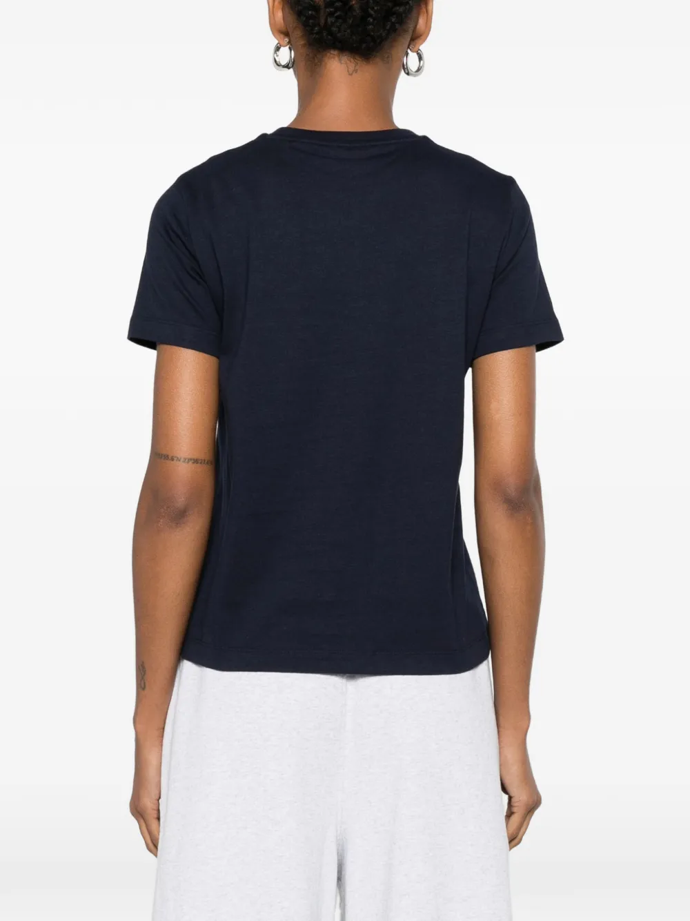 Gant T-shirt met geborduurd logo Blauw