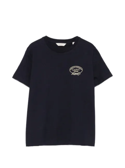 Gant logo-embroidered short-sleeve T-shirt