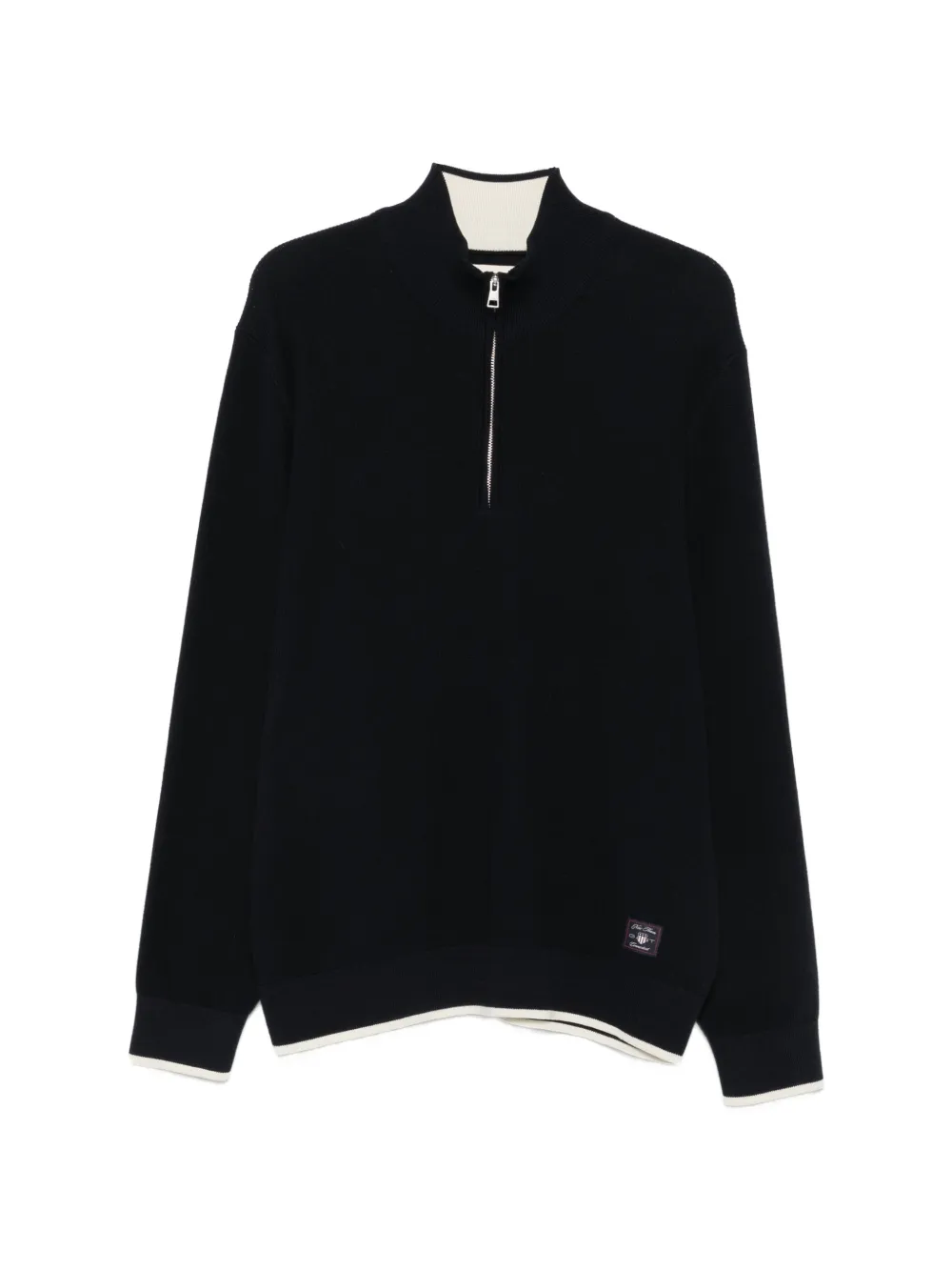 Gant long-sleeve half-zip sweater - Blu