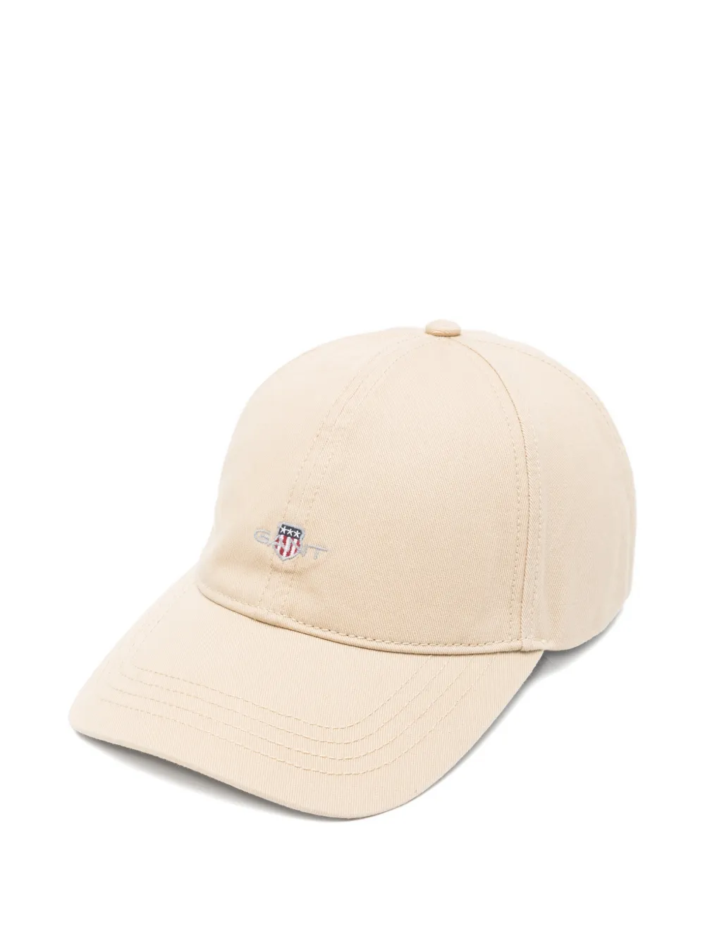 Gant Logo-embroidered Baseball Cap In Brown