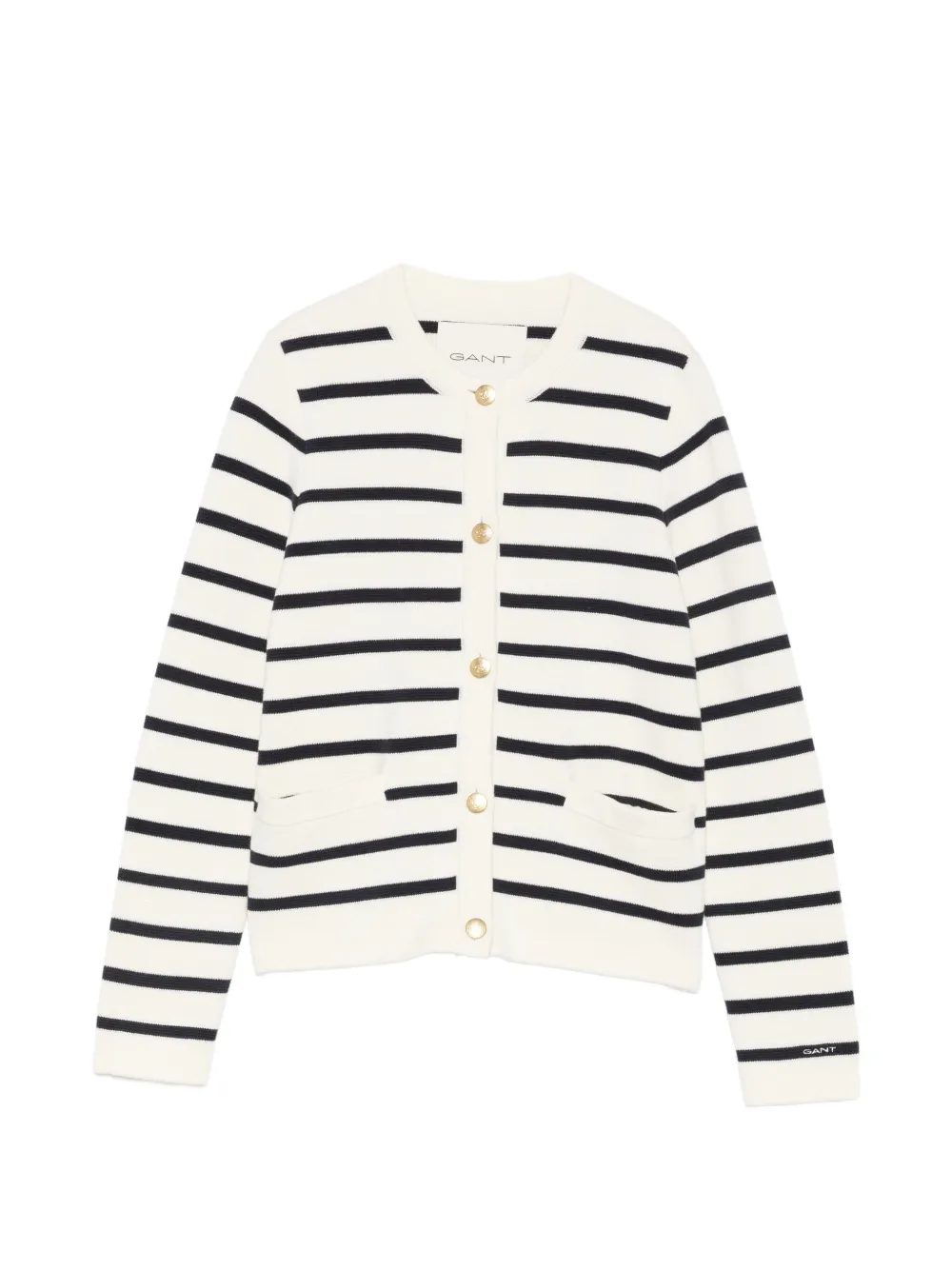 Gant striped button-up cardigan - Bianco
