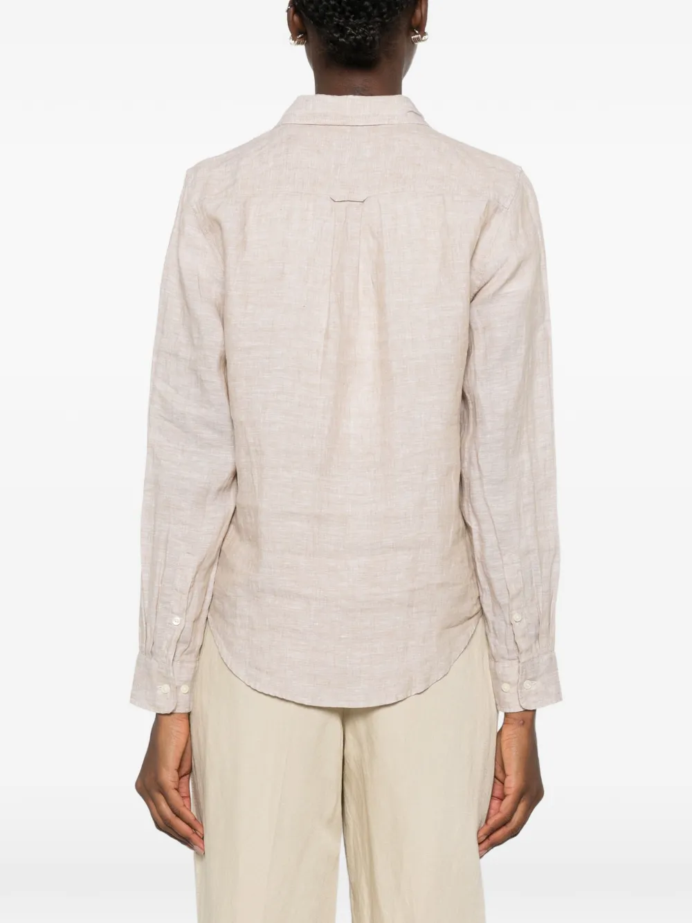 Gant Overhemd met lange mouwen Beige
