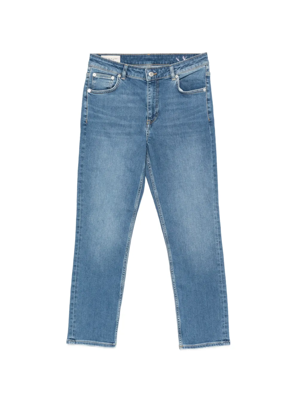 Gant cropped slim-fit jeans - Blu
