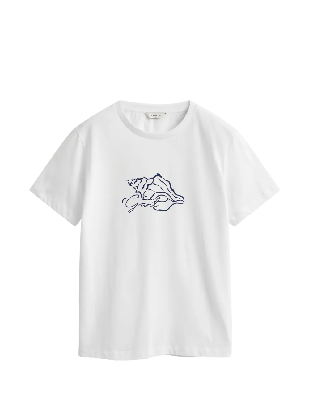 Gant T-shirt con stampa conchiglie - Bianco
