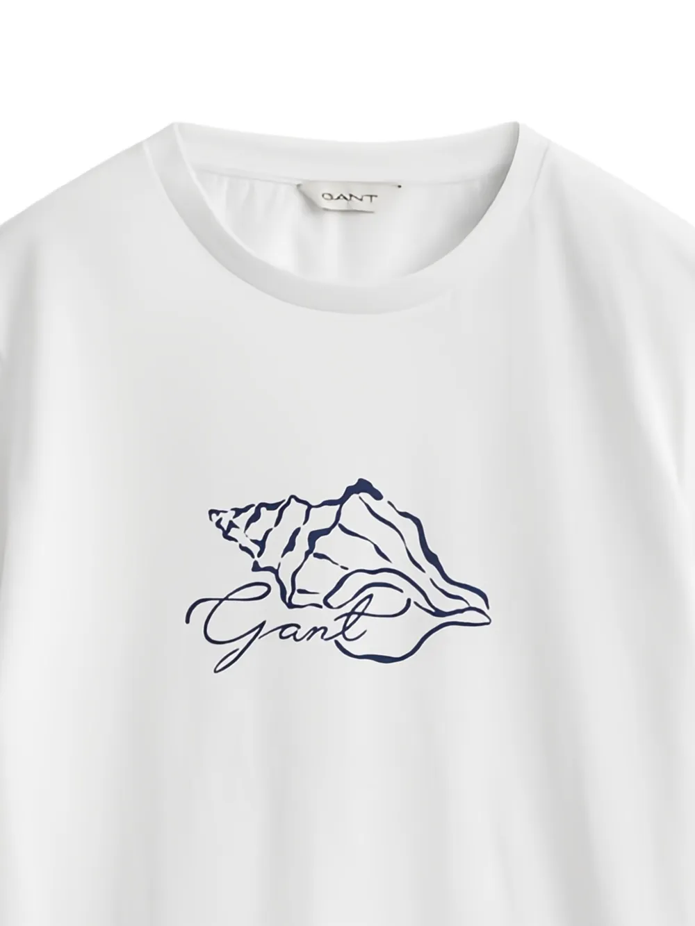 Gant T-shirt met schelpen print Wit