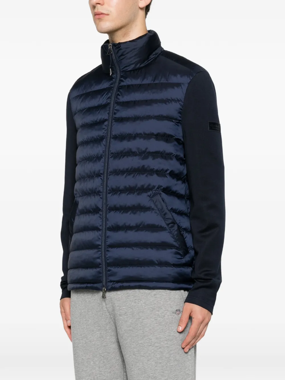 Gant Hybrid gewatteerd jack Blauw