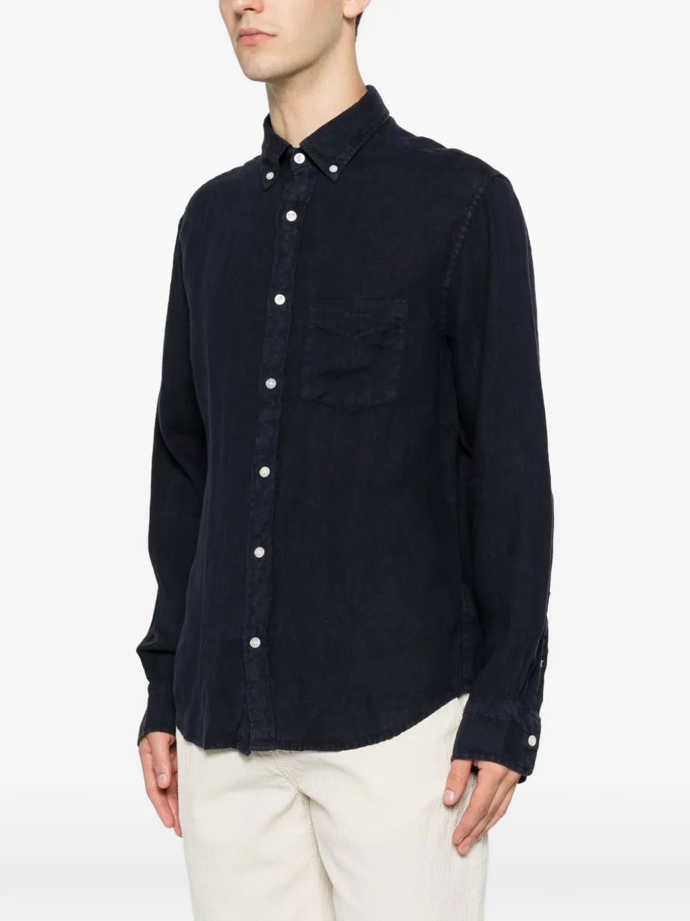 Gant Button-down oervhemd met borstzak Blauw