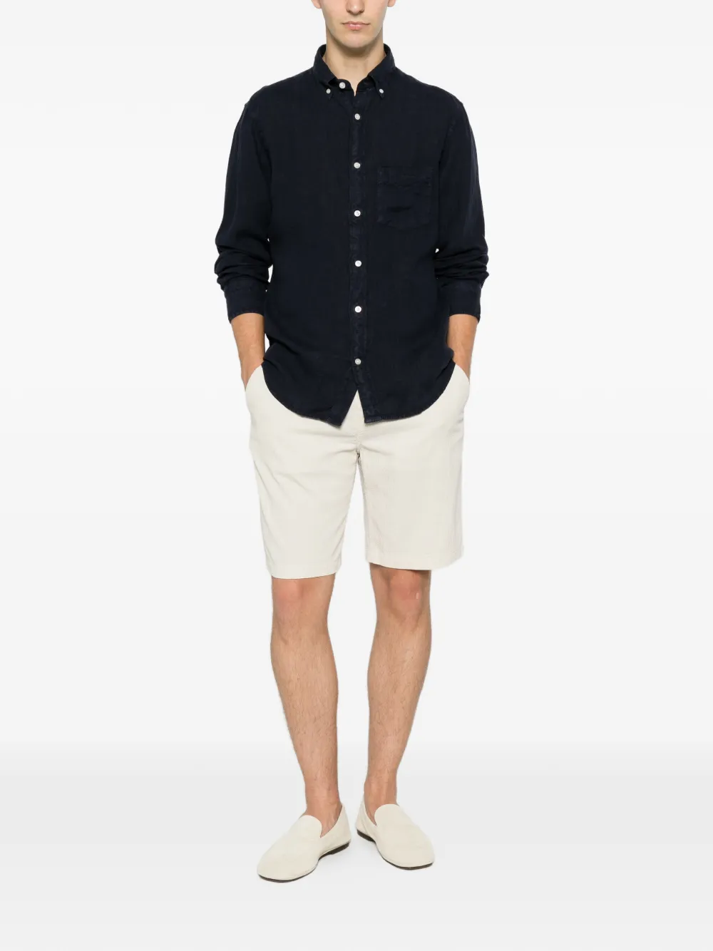 Gant Button-down oervhemd met borstzak Blauw