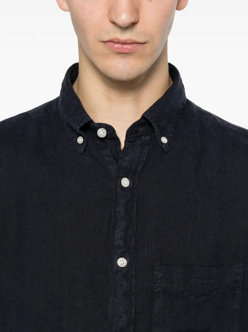 Gant Button-down oervhemd met borstzak Blauw