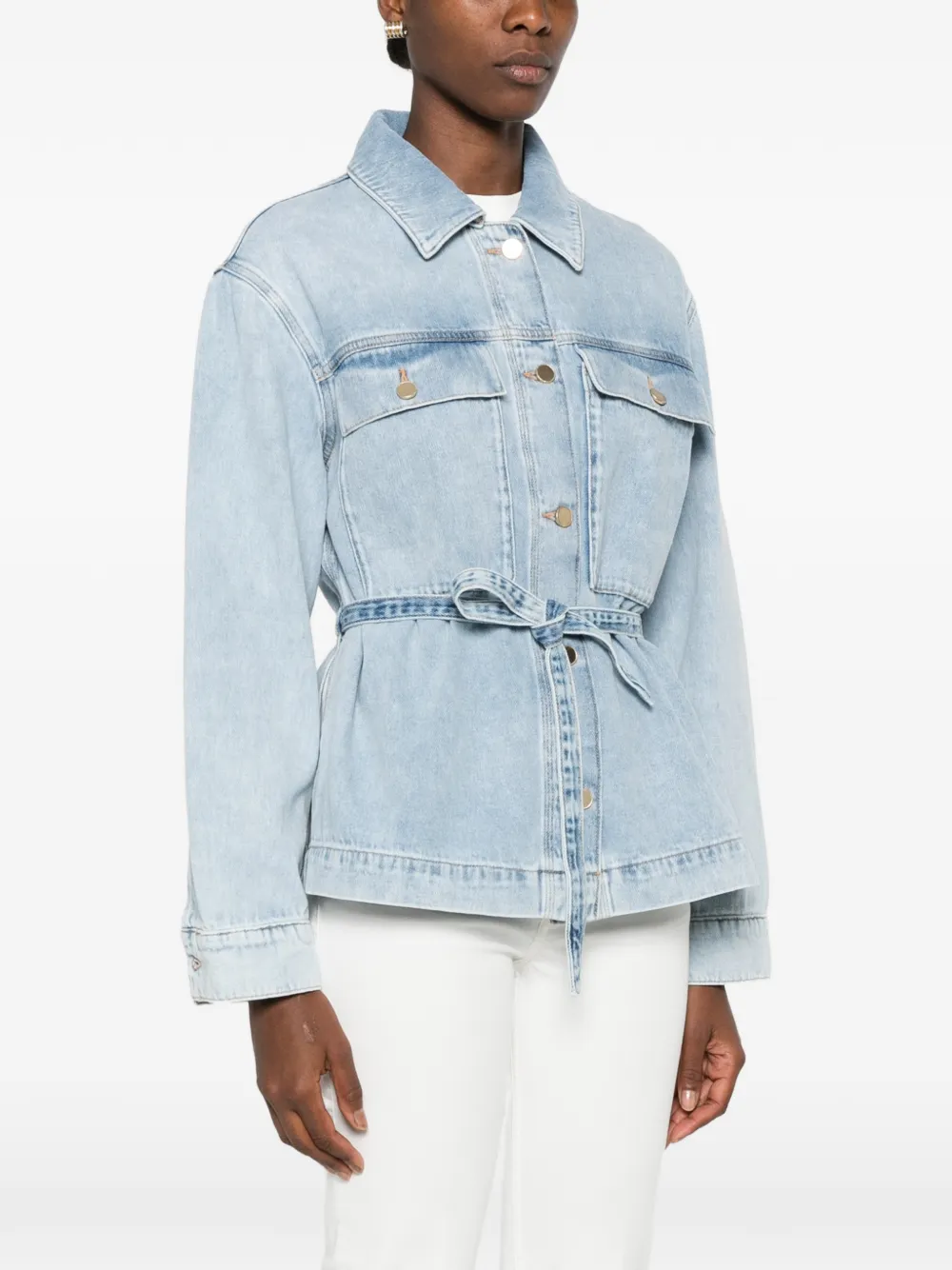 Gant Button-up denim jack Blauw