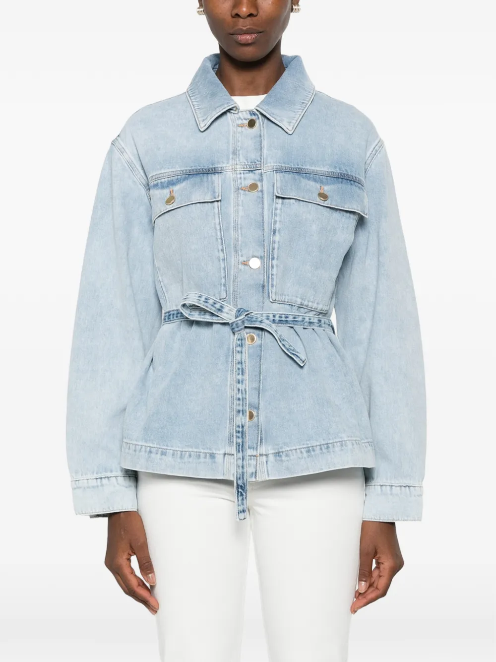 Gant Button-up denim jack Blauw
