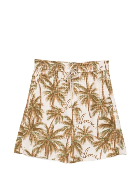 AMIRI bermudas con palmeras estampadas