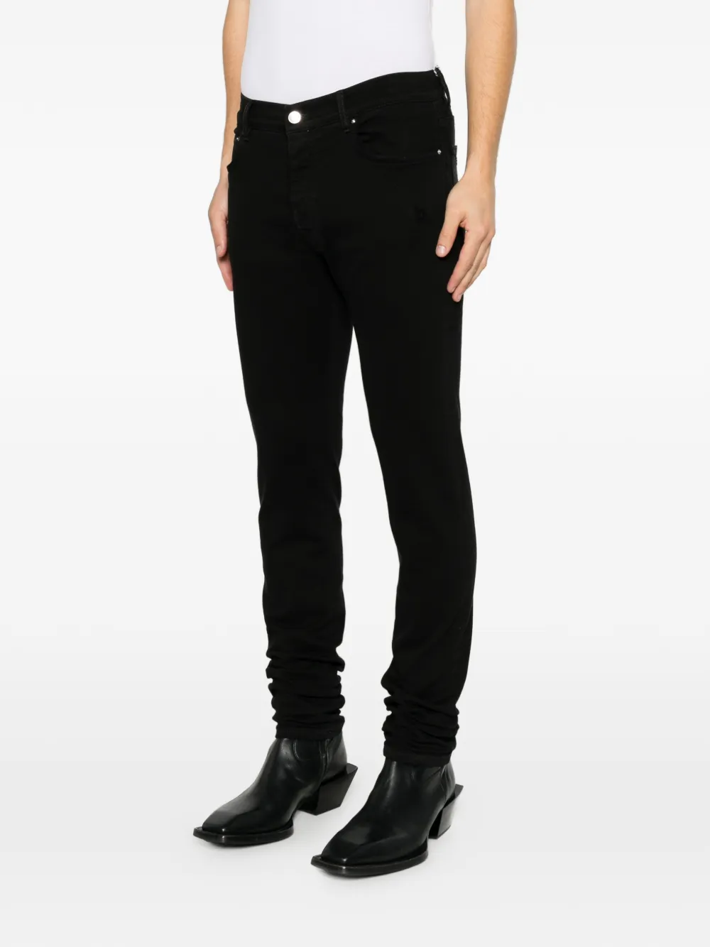 AMIRI Jeans met gestapelde zoom Zwart