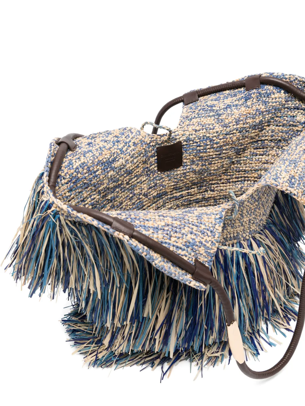 ZIMMERMANN Medium Goldentime shopper met franje Beige