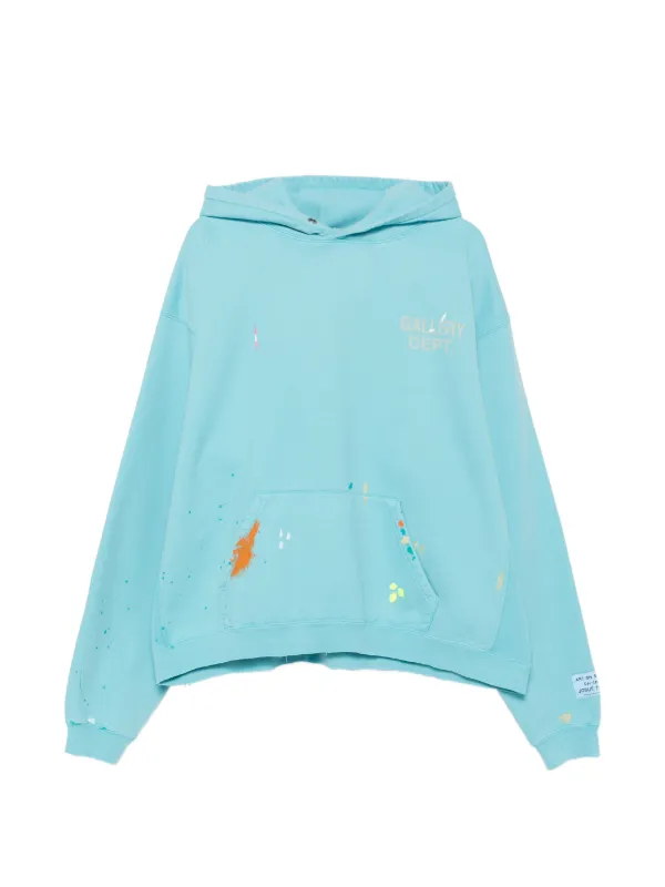 GALLERY DEPT. ロゴプリント ペイント パーカー | ブルー | FARFETCH JP