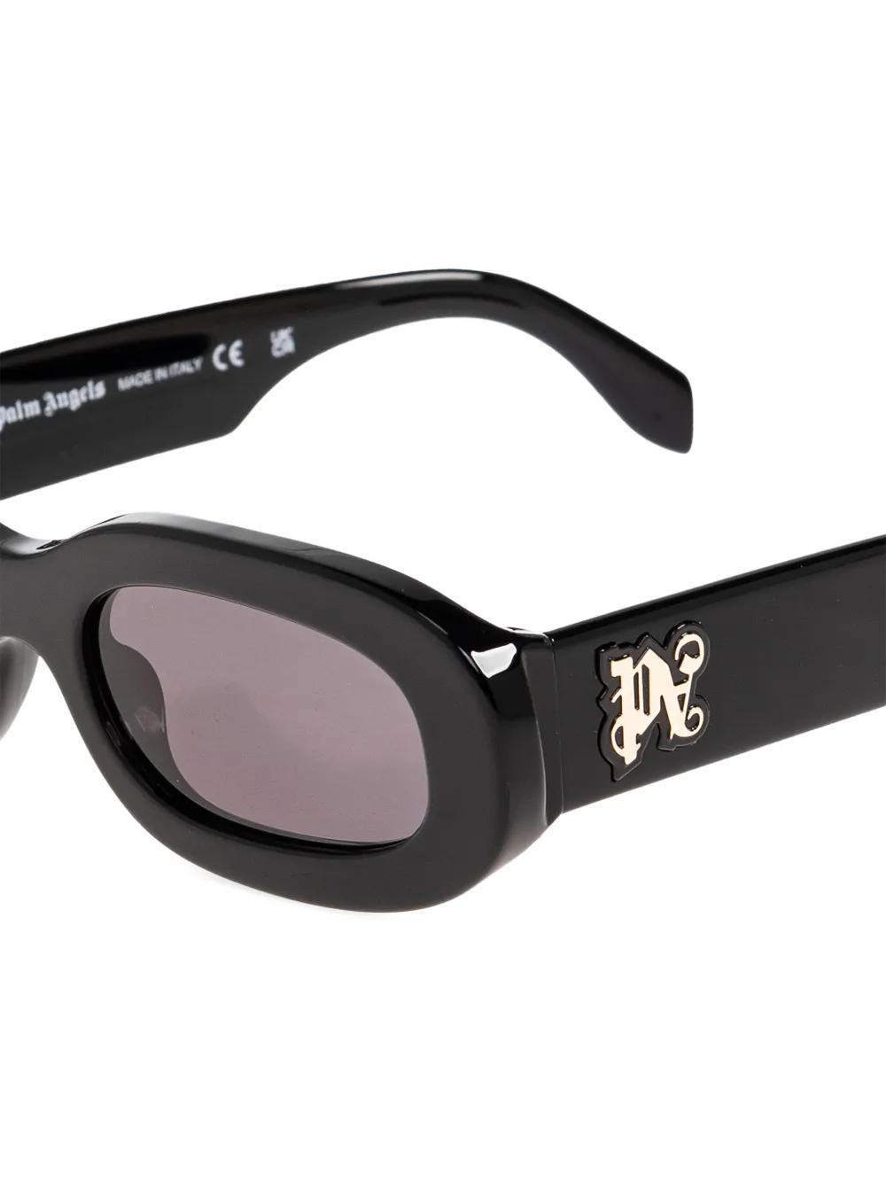 Palm Angels Eyewear Zonnebril met ovalen montuur Zwart