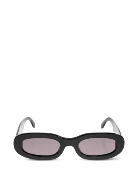 Palm Angels Eyewear logo-plaque oval-frame sunglasses