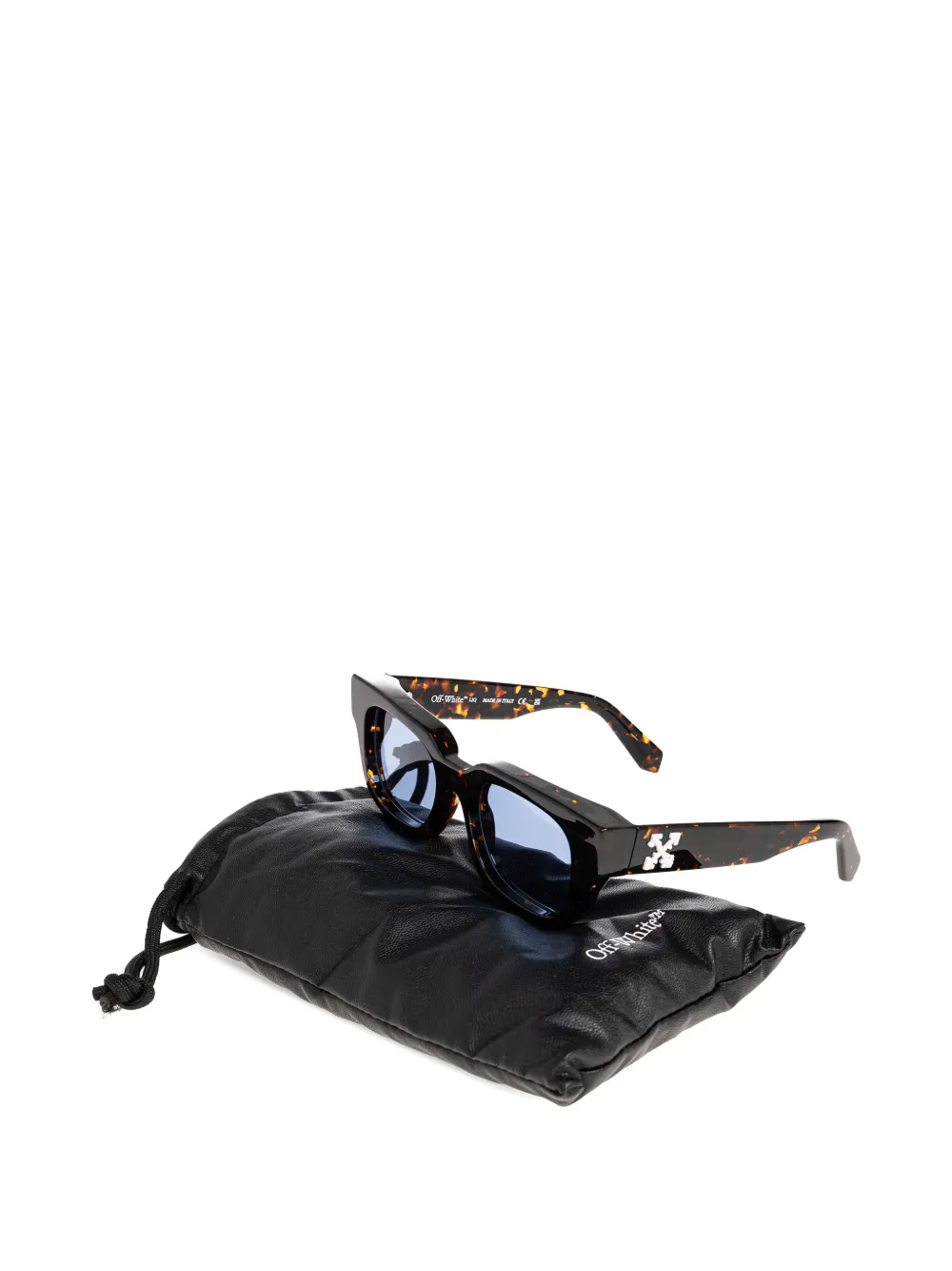 Off-White Eyewear Rochester zonnebril met vierkant montuur Bruin