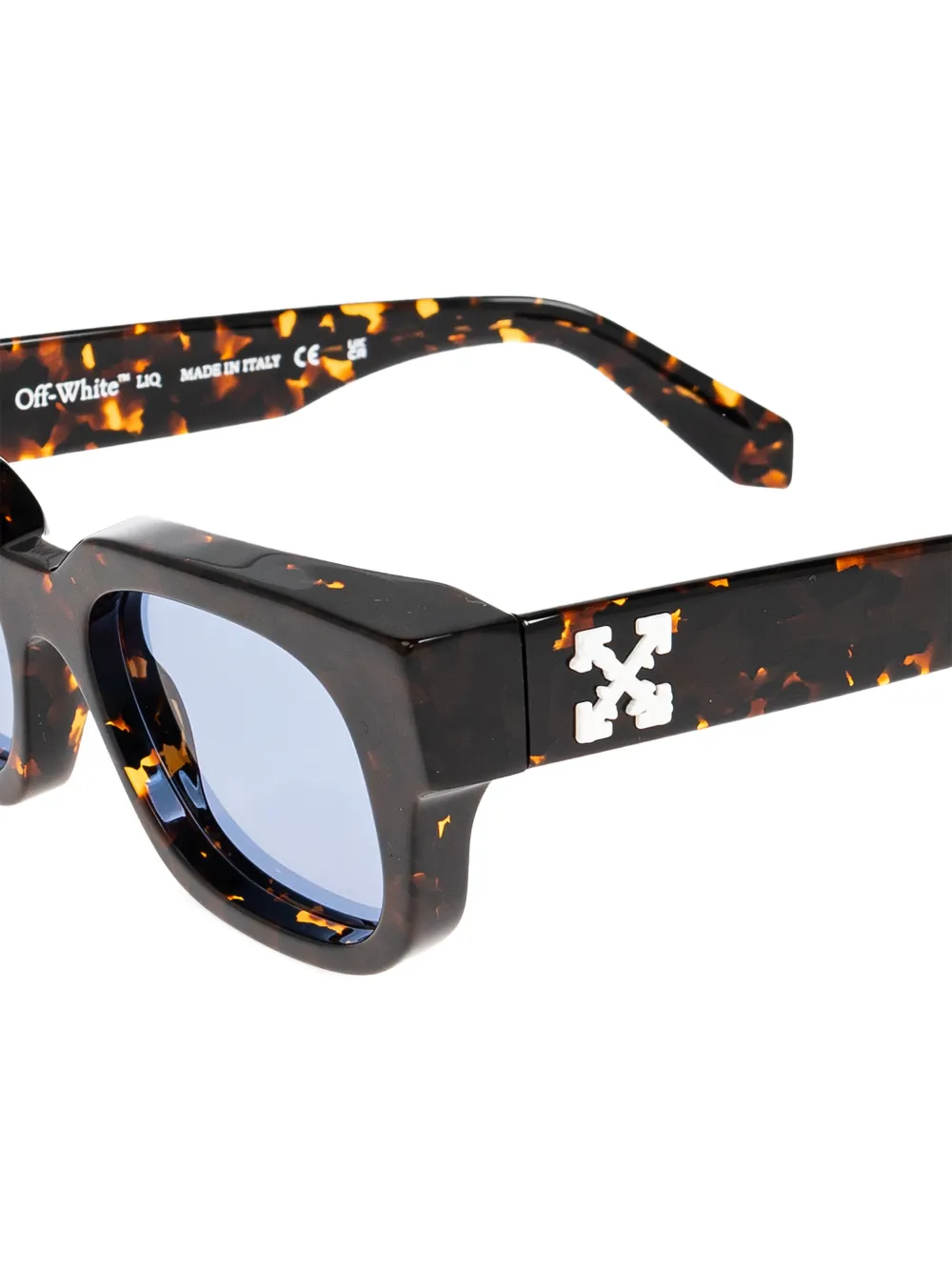 Off-White Eyewear Rochester zonnebril met vierkant montuur Bruin