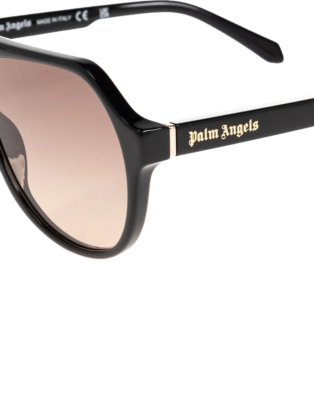 Palm Angels Eyewear Zonnebril met piloten montuur Zwart