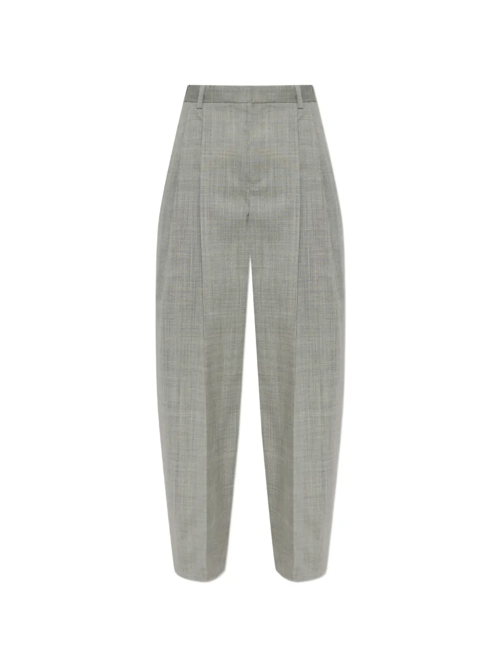 Alexander Wang mid-rise pleated zip-pockets wool trousers - Grigio
