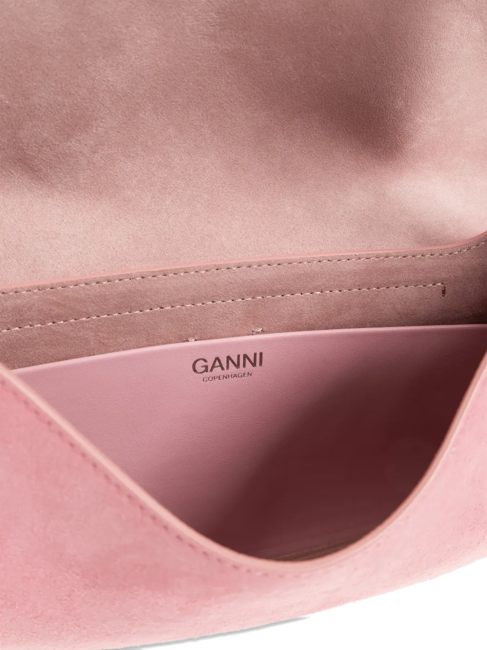 GANNI Butterfly shopper Roze