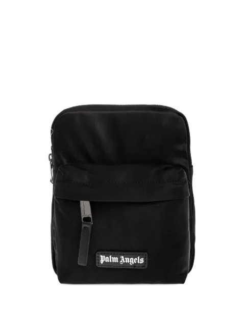 Palm Angels logo-patch messenger bag