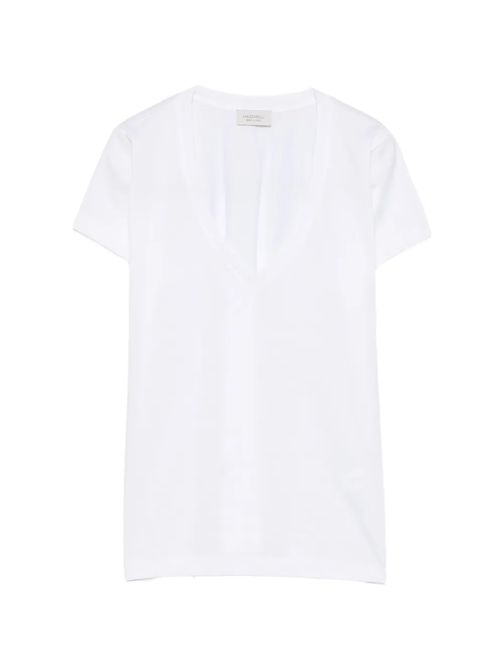 Mazzarelli Calliope V-neck T-shirt - Bianco