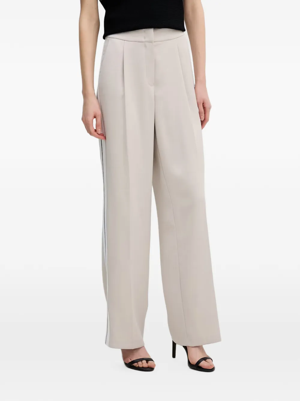 Marc Aurel side-stripe track pants - Toni neutri
