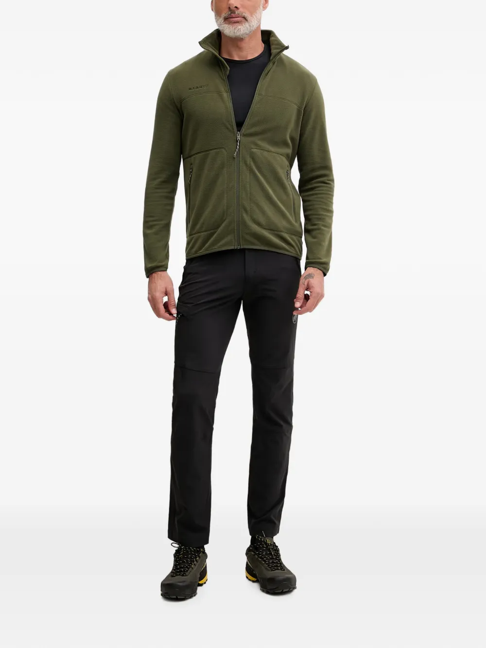 Mammut Innominata Light ML jack met geborduurd logo en rits Groen
