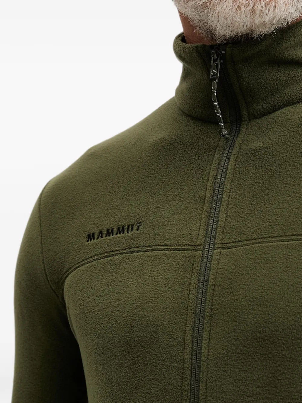 Mammut Innominata Light ML jack met geborduurd logo en rits Groen