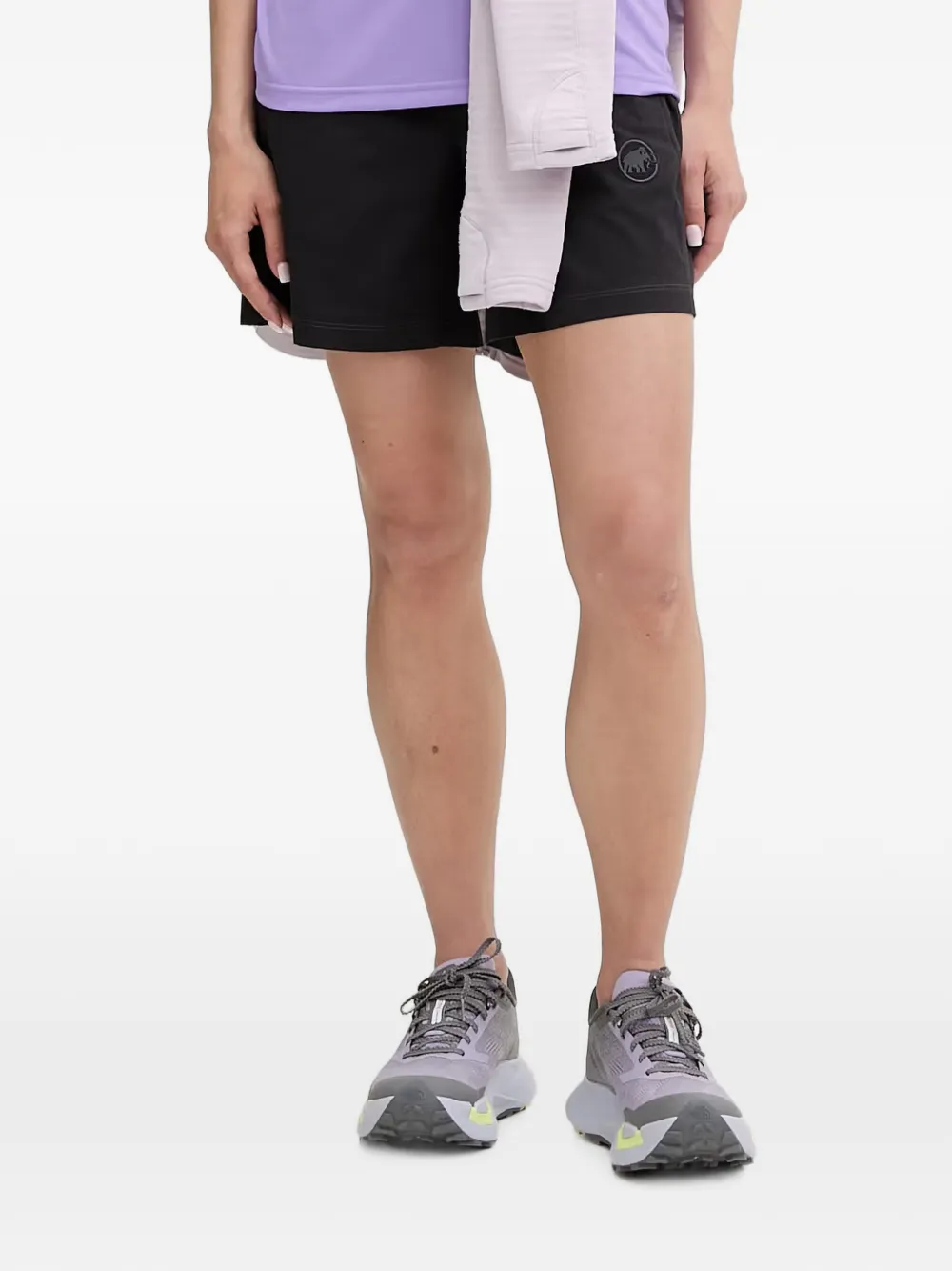 Mammut logo-patch elasticated-waist shorts - Schwarz