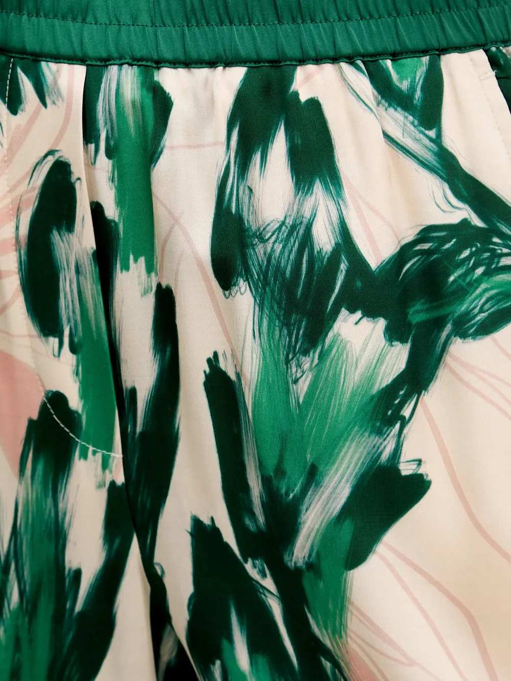Marc Aurel Broek met bloemenprint Beige