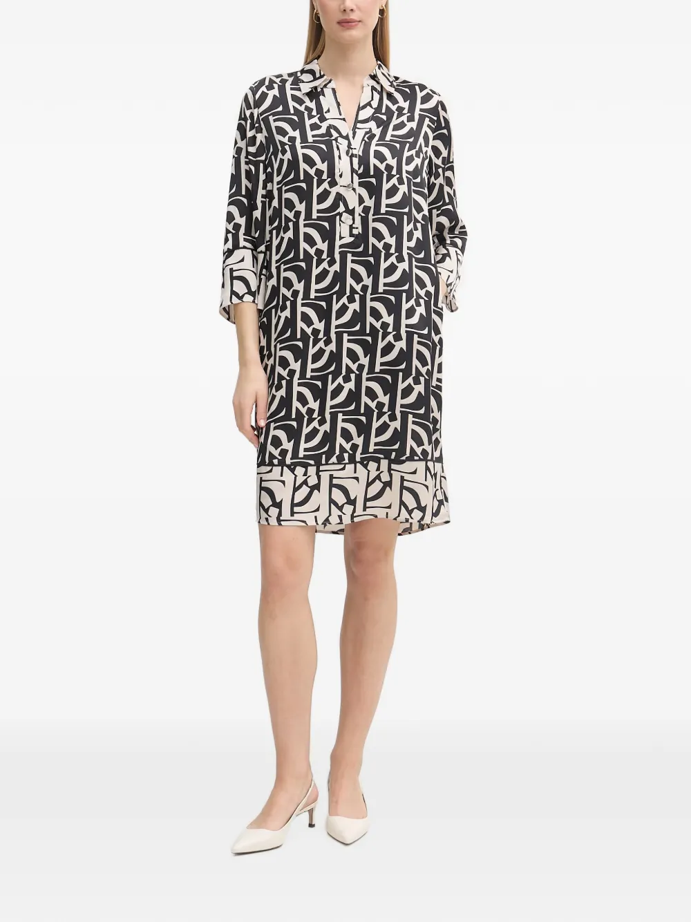 Marc Aurel monogram-print mini dress