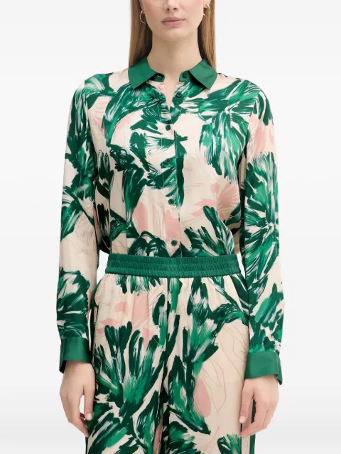 Marc Aurel palm leaf-print shirt