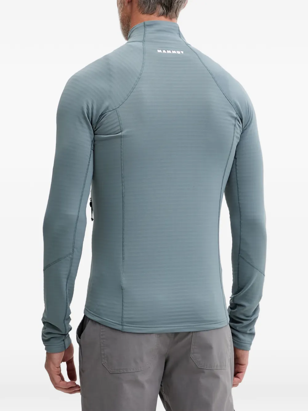 Mammut Taiss ML sweater met logo-print en rits Blauw