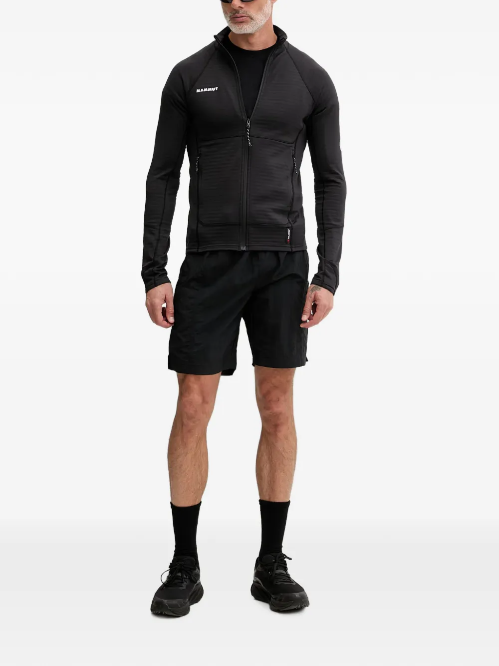 Mammut Taiss ML performance sweater met logo-print Zwart