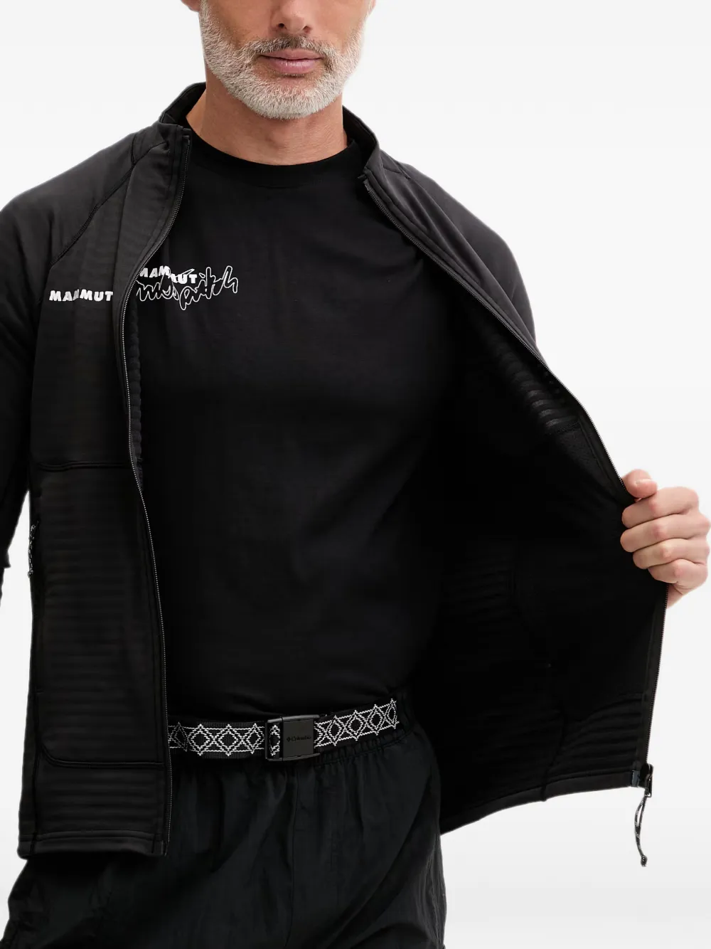 Mammut Taiss ML performance sweater met logo-print Zwart