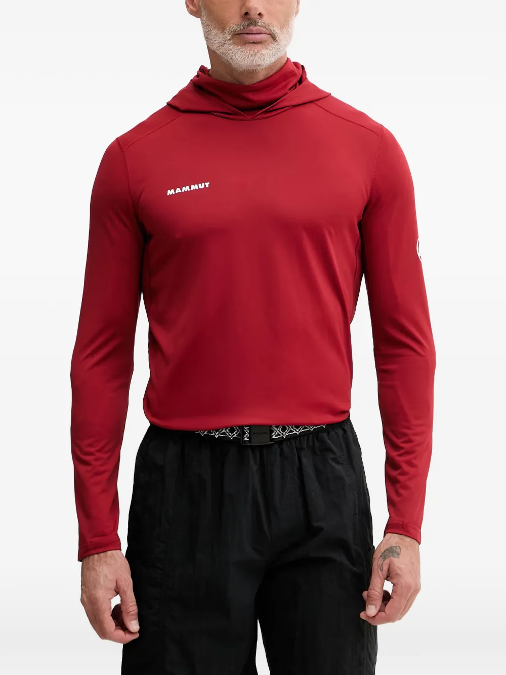 Mammut Selun FL logo-print hoodie - Rosso
