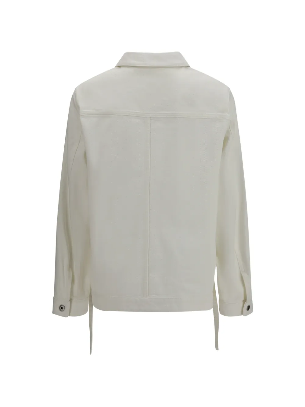  Loewe Veste En Jean à Logo Anagram Estampé - Blanc 