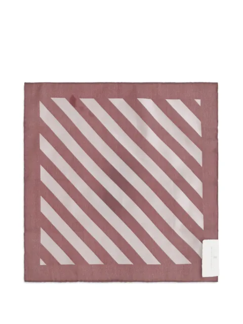 Brunello Cucinelli diagonal-stripe silk pocket square