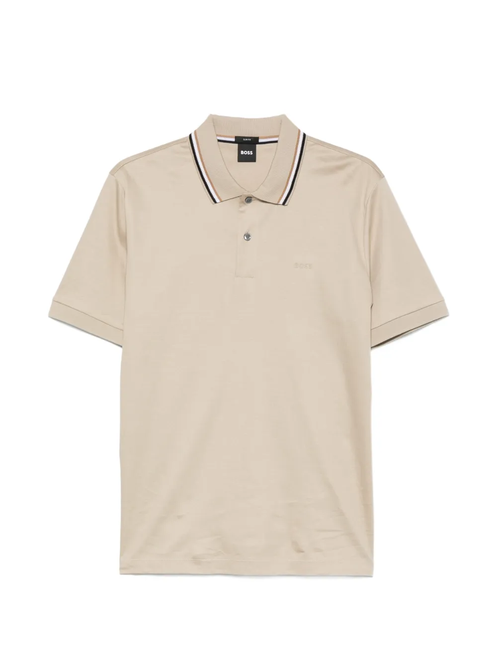BOSS Penrose 38 tipped-collar polo shirt - Nude